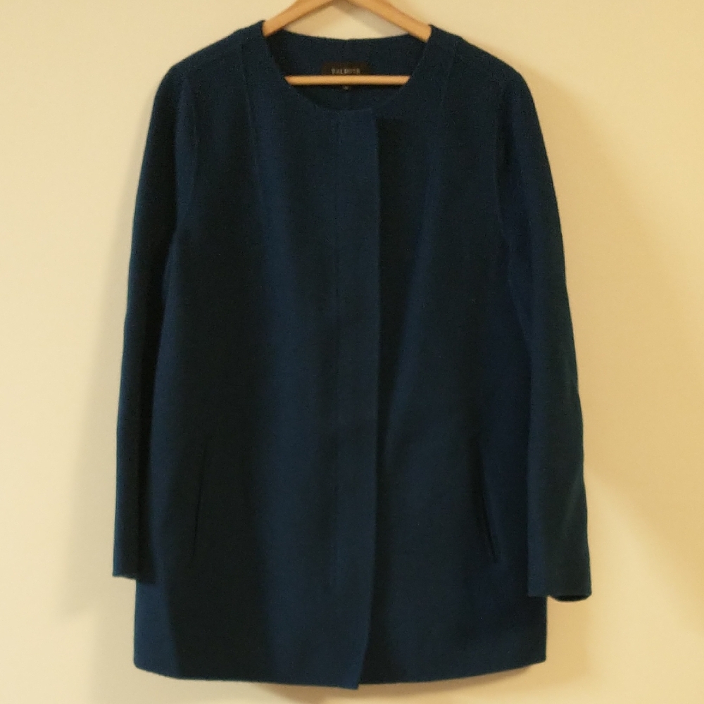 Talbots Wool Jacket Mediterranean Blue Large